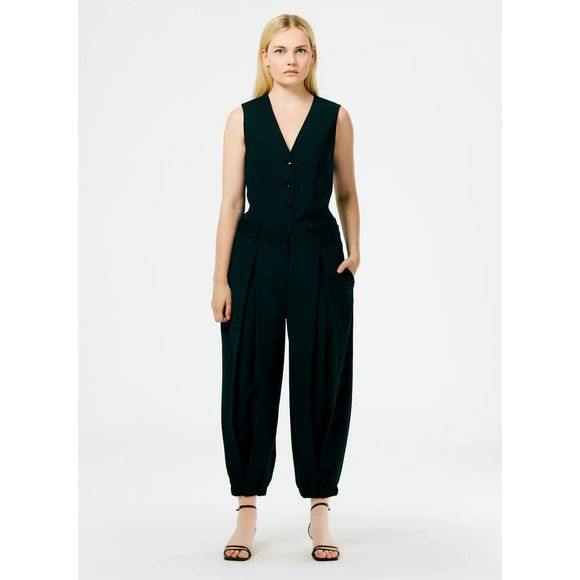 Tropical Wool Pleated Balloon Pant - Long - Picture 9 of 9